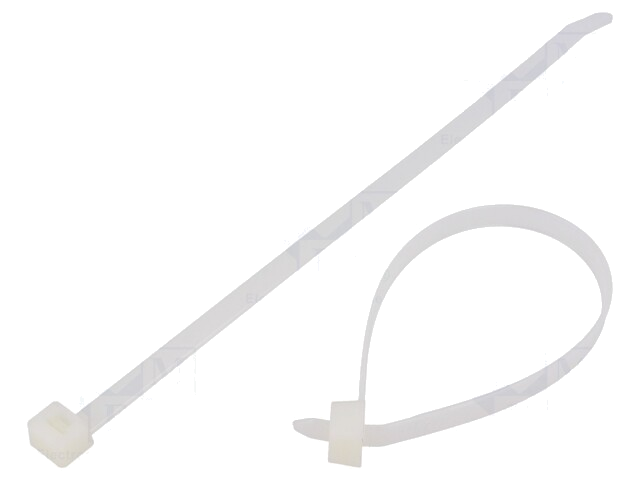 Kabelbinder; L: 225mm; W: 7,6mm; polyamide; 535N; natuurlijk; T120S Kabelbinder; L: 225mm; W: 7,6mm; polyamide; 535N; natuurlijk; T120S